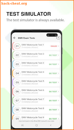 DMV Permit Practice Test screenshot