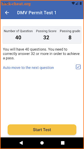 DMV Permit Practice Test 2022 screenshot