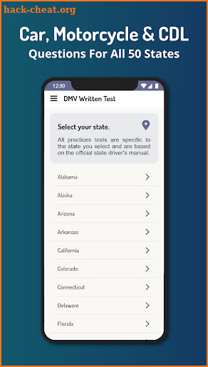 DMV Written Test 2023 screenshot