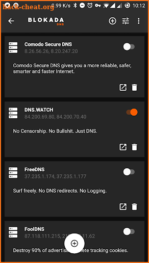 DNS changer by Blokada screenshot