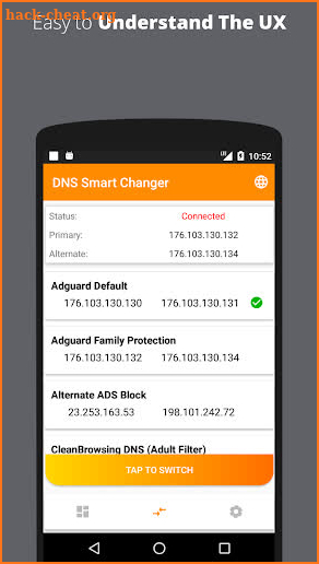 DNS Smart Changer - Web content blocker and filter screenshot