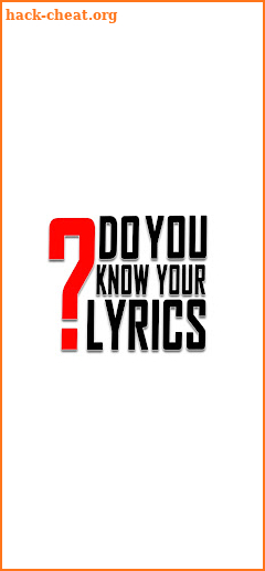 Do you know your lyrics? screenshot