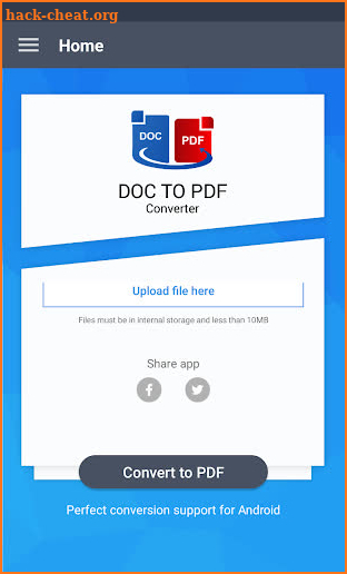 Doc to PDF Converter Pro screenshot