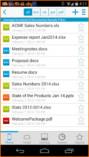 Docs To Go™ Free Office Suite screenshot