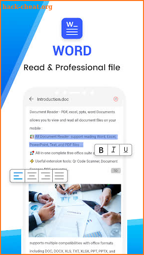 Document Reader - PDF, excel, pptx, word Documents screenshot