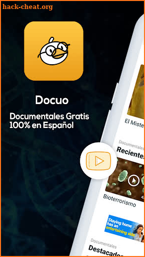 Docuo - Video Documentaries in Spanish screenshot