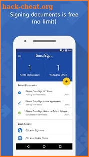 DocuSign - Upload & Sign Docs screenshot