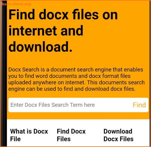 Docx Files - Search & Download MS Word Documents screenshot