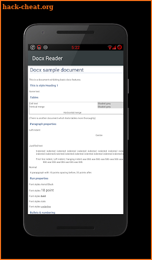 Docx Reader screenshot