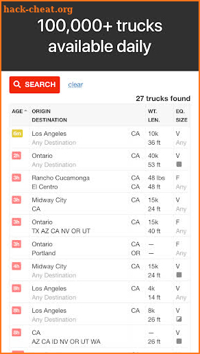 Doft Shipper - Find Freight Carriers & Trucks Free screenshot