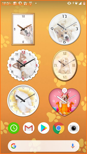 Dog Analog-Clocks Widget screenshot