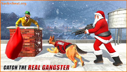 Dog Crime Chase Santa Games screenshot