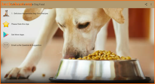 Dog Food Recipes - Homemade Do screenshot