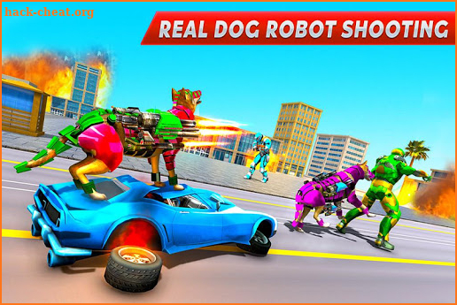 Dog Robot Transform Moto Robot Transformation Game screenshot