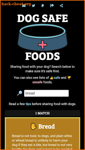 Dog Safe Foods (Premium) screenshot