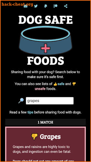 Dog Safe Foods (Premium) screenshot
