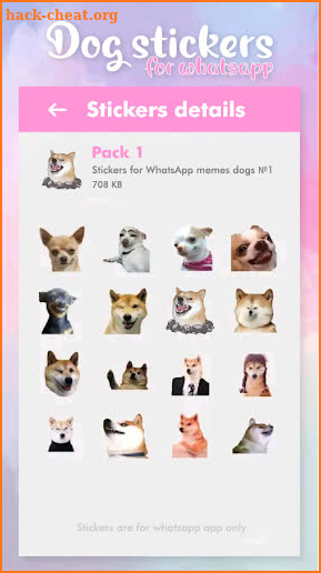 Dog Stickers for Whatsapp screenshot