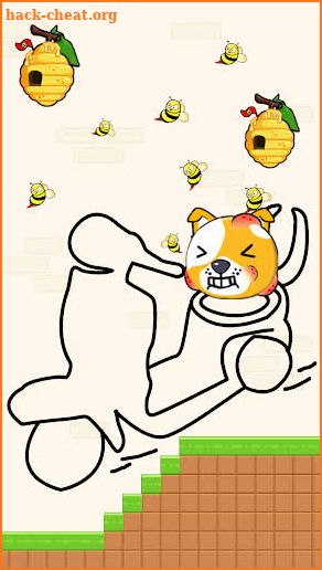 Dog vs Bee: Draw to Save screenshot