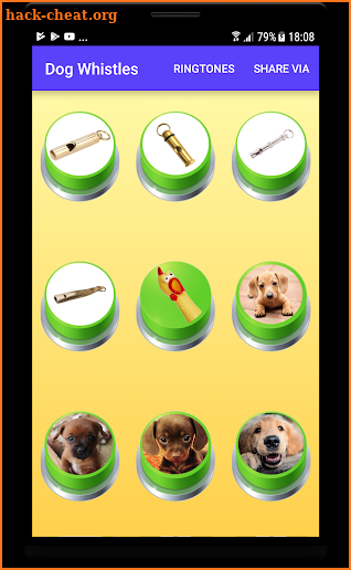 Dog Whistle Sound Buttons with High Frequency screenshot