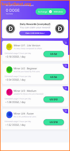 DOGE Miner Lite screenshot