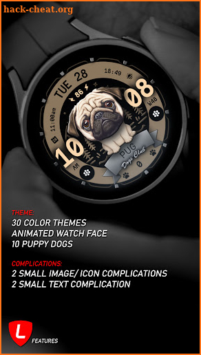 Dog's Club Watch Face 088 screenshot