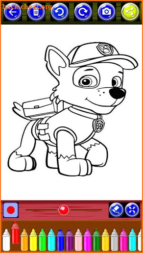 Dogs Paw Coloring Pages screenshot