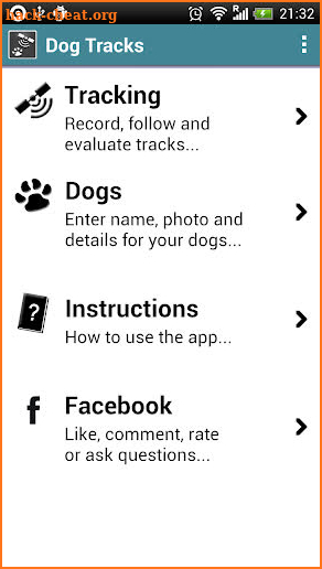 DogTracks screenshot