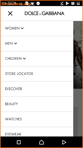 Dolce and Gabbana screenshot