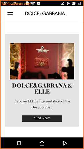 Dolce and Gabbana screenshot