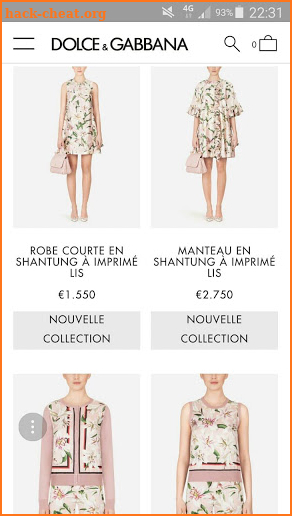 Dolce & Gabbana: Online Shopping screenshot