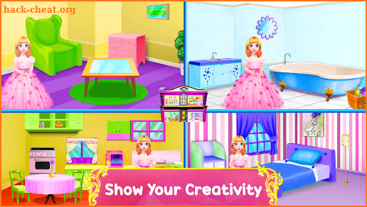 Doll House Design: Girl Home Game, Color by Number screenshot