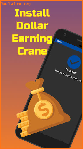 Dollar Earning Crane - Get Big USD Money Income! screenshot