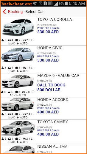 Dollar Rent A Car UAE screenshot