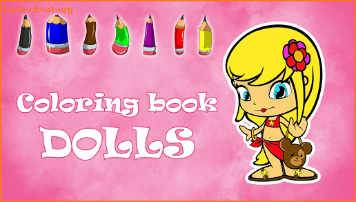 Dolls. Coloring book for girls screenshot