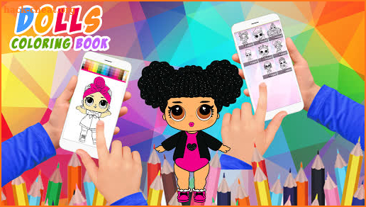 Dolls Coloring Book For kids screenshot