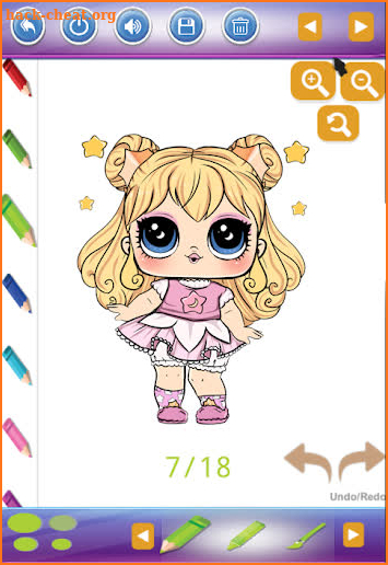 Dolls Coloring Book  with Surprise Effects screenshot