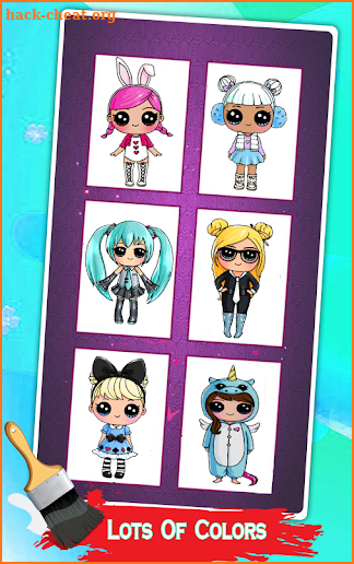 Dolls Coloring Game screenshot