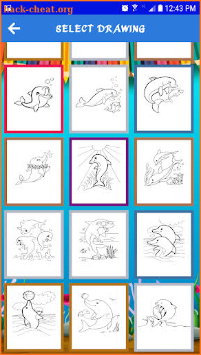 Dolphin Coloring Pages For Kid screenshot
