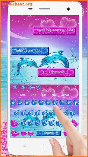 Dolphin Heart Keyboard screenshot