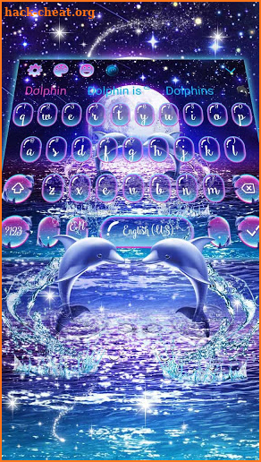 Dolphin Love Keyboard screenshot