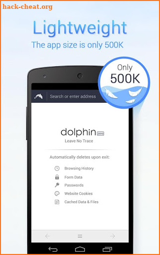 Dolphin Zero Incognito Browser - Private Browser screenshot