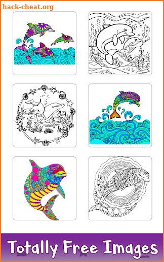 Dolphins Color by Number - Water Animals Coloring screenshot