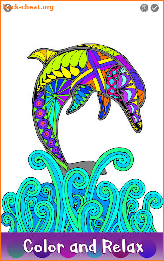Dolphins Color by Number - Water Animals Coloring screenshot