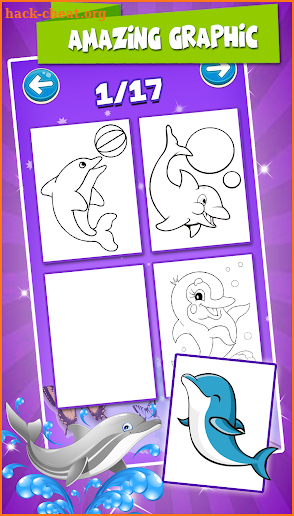 Dolphins Coloring Book screenshot