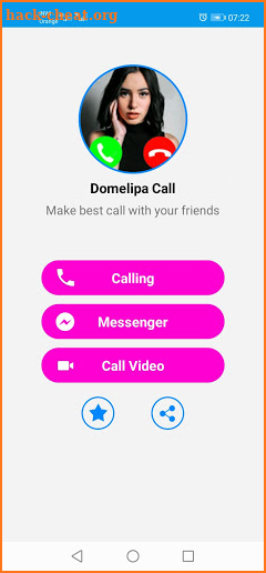 Domelipa call Domelipa Video Call and Fake Chat screenshot