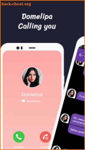 Domelipa call ☎️ Domelipa Video Call and Fake Chat screenshot