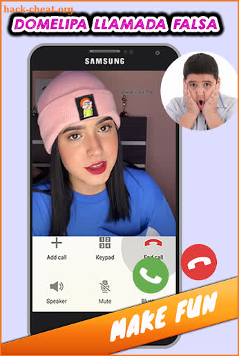 Domelipa Fake Call screenshot