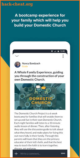 Domestic Church Project screenshot