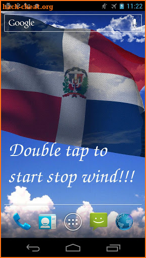 Dominican Republic Flag Live Wallpaper screenshot
