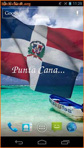 Dominican Republic Flag Live Wallpaper screenshot